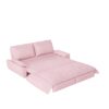 Queen Pull Out Sofa Bed, 3 In 1 Convertible Sleeper Sofa Multifunctional Velvet Loveseat Bed - Pink - Image 12