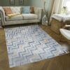 Nova - 2'7" X 7' Area Rug Polypropylene - White - Image 4
