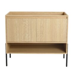 Minimalist 36" Freestanding Bathroom Vanity With 2 Soft Close Cabinet Doors - Oak