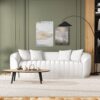 Markus - Mid-Century Modern Luxury Tight Back Couch - White - Image 10