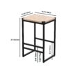 Boho Style Backless Bar Stools (Set of 2) With Paper Rope Woven Seat & Metal Frame For Kitchen Counter - Natural - Image 3