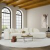 Elijah - Japandi Curvy Sectional Sofa - Beige - Image 12