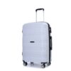 Hardshell Suitcase Spinner Wheels Pp Luggage Sets Lightweight Durable Suitcase With Tsa Lock, 3 Piece Set (20/24/28) - Silver - Image 5