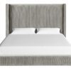 King Upholstered Bed - Light Gray - Image 5