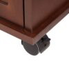 Traditional End Table With Charging Station, Narrow Side Table With USB Ports And Outlets - Red Walnut - Image 14