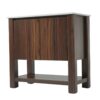 36" Modern Bathroom Vanity With Rectangle Ceramic Sink, Bathroom Cabinet And 45 Degrees Free Handle Design Soft Closing Doors, 1 Open Shelf At The Bottom - Dark Brown - Image 17