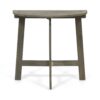 Outdoor 3 Pieces Half Round Folding Bistro Set: Weather Resistant, Space Saving - Gray - Image 8