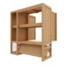 Elegant Bamboo Wall Mounted Bathroom Cabinet With Storage For Toiletries And Towels - Neutral - Image 8