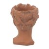D6X9" Visage Head Bust Planter - Brown - Image 6