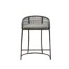 Coastal Design Woven Counter Stool - Dark Gray - Image 4
