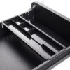 3 Drawer Mobile File Cabinet Under Desk Office, Simple Style Versatile Storage Cabinet For Legal / Letter / A4 Files, 5 Wheel Design Anti-Tilting Cold Rolled Steel Waterproof Moisture-Proof - Black - Image 8