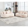 Bean Bag Sofa Lazy Sofa Comfort Lounger High Back Chair For Adults And Kids, Indoor & Outdoor - Beige - Image 13