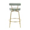 Rhonda - Glam Counter Stool (Set of 2) - Gold / Sage Green - Image 5