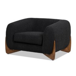 Alpine - Sherpa Arm Chair - Ebony Black