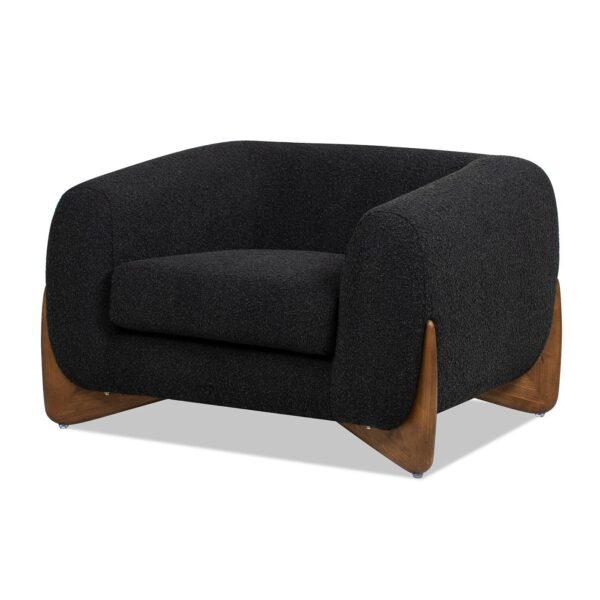 Alpine - Sherpa Arm Chair - Ebony Black
