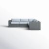 Patio Sectional With Cushions Stylish Outdoor Seating For Ultimate Comfort And Relaxation - Brown / Gray - Image 4