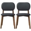 Kelsey - Dining Chair (Set of 2) - Black / Brown - Image 2
