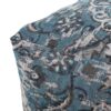 Anita - Square Pouf Ottoman And Floor Cushion - Blue - Image 5