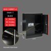 Steel Filing Cabinet With Compartments For Office Use, Storage, File Storage, Archives, And High And Low Cabinets - Black / Red - Image 9