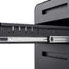 3 Drawer Mobile File Cabinet Under Desk Office, Simple Style Versatile Storage Cabinet For Legal / Letter / A4 Files, 5 Wheel Design Anti-Tilting Cold Rolled Steel Waterproof Moisture-Proof - Black - Image 5