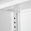 Metal Storage Cabinet With Locking Doors And Adjustable Shelf, Folding Filing Storage Cabinet, Folding Storage Locker Cabinet For Home Office, School, Garage - White - Image 23