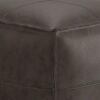 Sheffield - Square Pouf - Distressed Dark Brown - Image 3