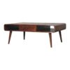 Avora - 2 Drawer Coffee Table - Brown - Image 3