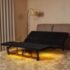 Adjustable Bed Base Frame Queen With Head And Foot Incline Wireless Remote - Antique Black - Image 2