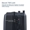 3 Piece Luggage Sets, Lightweight Suitcase With Two Hooks, Spinner Wheels, Tsa Lock, (20/24/28) - Black - Image 19