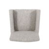 Charmed Upholstered Counter Stool With H Frame Base And Round Arms - Light Gray - Image 7