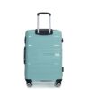 Hardshell Suitcase Double Spinner Wheels Pp Luggage Sets Lightweight Durable Suitcase With Tsa Lock, 3 Piece Set (20/24/28) - Light Green - Image 9