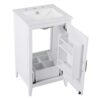 Modern 20.3" Bathroom Vanity With Sink, Functional Drawer, Soft Closing Door - White - Image 12
