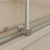 Semi Frame Single Sliding Shower Door - Brushed Nickel - Image 8