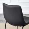 (Set of 4) Classic Chairs, A Stylish Seat Suitable For Modern Minimalist And Industrial Style Environments - Black - Image 15