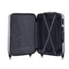 3 Piece Hard Luggage Set With Universal Wheels And Luggage Password Lock, 20 / 24 / 28" - Silver Gray - Image 4