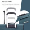 3 Piece Set (18/Travelbag/Toiletry Bag), Softshell Suitcase Spinner Wheels Terylene Polyester Luggage Sets Carry On Suitcase Luggage Lightweight Durable Suitcase - Dark Green - Image 10