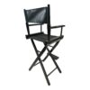 Casual Home Director's Chair, Foldable Style, Suitable For Adults (Set of 2) - Black - Image 6