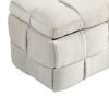 Upholstered Fabric Storage Ottoman Bench With Safety Hinge For Bedroom & Living Room - Beige - Image 21