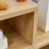 2 Piece Cube TV Stand And L Shaped Entertainment Center With Open Storage And 2 Shelves - Burly Wood - Image 12