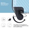 3 Piece Luggage Sets Lightweight Suitcase With Two Hooks, Spinner Wheels, (20/24/28) - Aqua Blue - Image 5