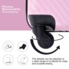 3 Piece Luggage Sets Lightweight Suitcase With Two Hooks, Spinner Wheels, (20/24/28) - Pink - Image 16