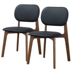 Kelsey - Dining Chair (Set of 2) - Black / Brown