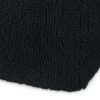Spongy - Microfiber Square Pouf, Cozy Seating - Dark Charcoal - Image 4