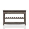 Console Table With Wine Bottle Storage Storage Drawers - Gray - Image 4