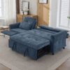 2 In 1 Sofa, 3 Seater Sofa With Sofa Bed And Reversible Recliner - Blue - Image 11