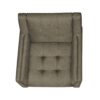 Upholstered Armchair With Button Tufting And Tapered Legs - Mocha - Image 7