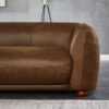 Marlon - Luxury Italian Leather Sofa - Brown / Rustic - Image 11