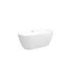 Acrylic Freestanding Soaking Bathtub With Classic Slotted Overflow And Toe-Tap Drain In Chrome, Cupc C Ertified, 02138 - Glossy White - Image 9