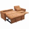 2 In 1 Sofa 3 Seater Sofa With Sofa Bed And Reversible Recliner - Orange - Image 19