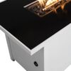 Rectangular Fire Pit With Frame - White - Image 4